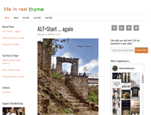 Tablet Screenshot of lifeinrealthyme.com